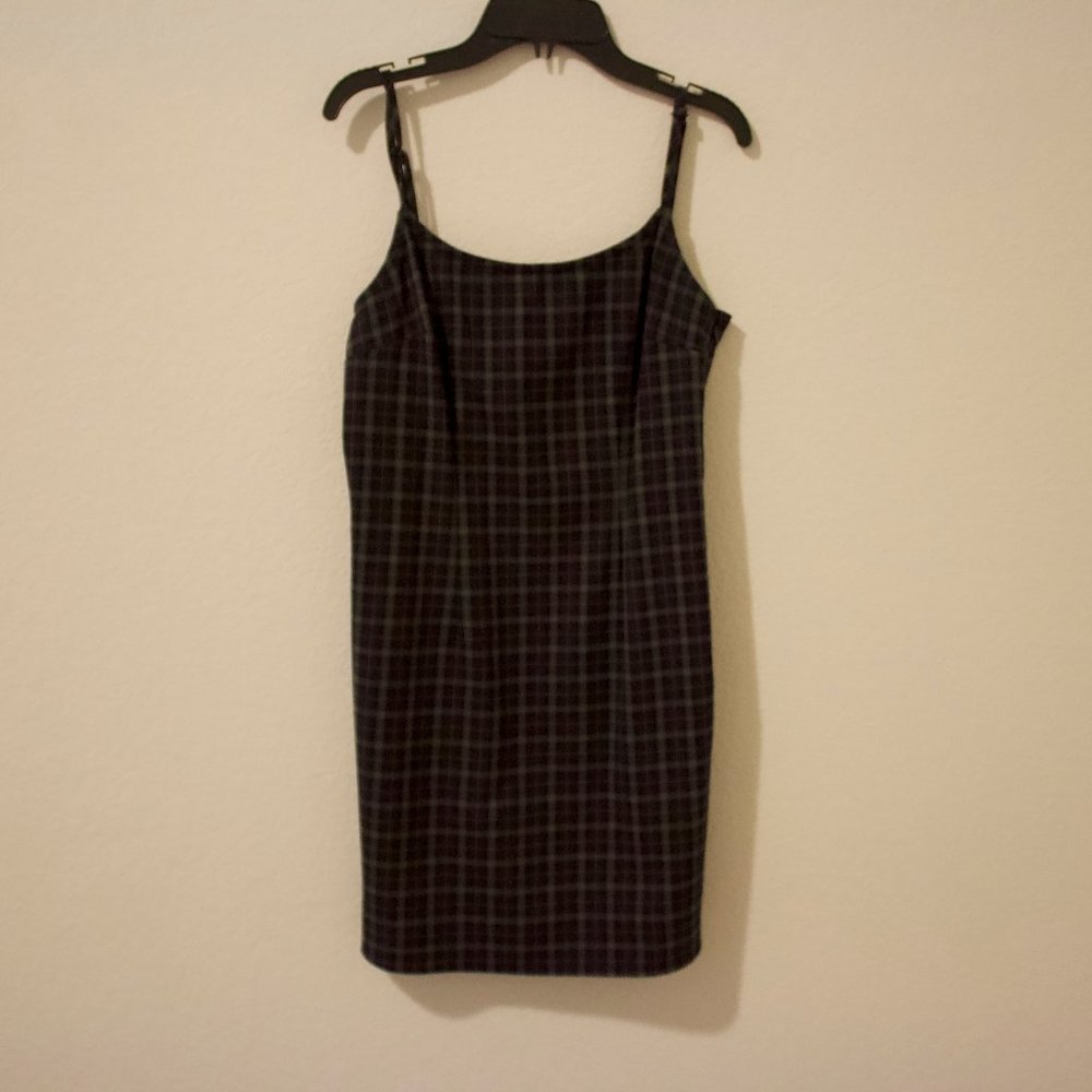 Plaid mini dress